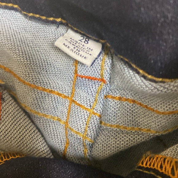 Up for sale is a pair of deep blue true teligion jeans with a legging fit. - Picture 10 of 10